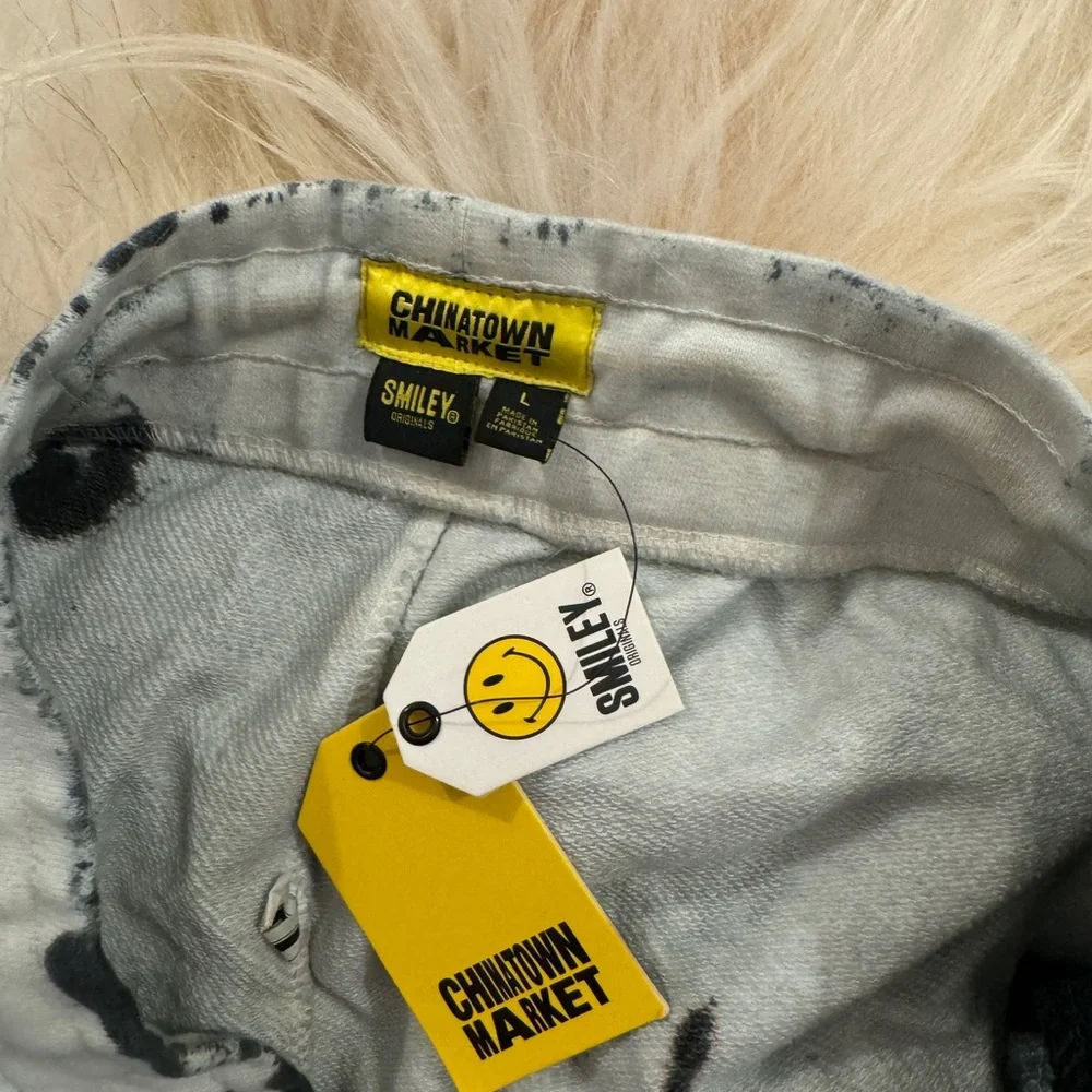 MARKET CHINATOWN MARKET BLEACHED POLO BEAR SWEAT SHORTS